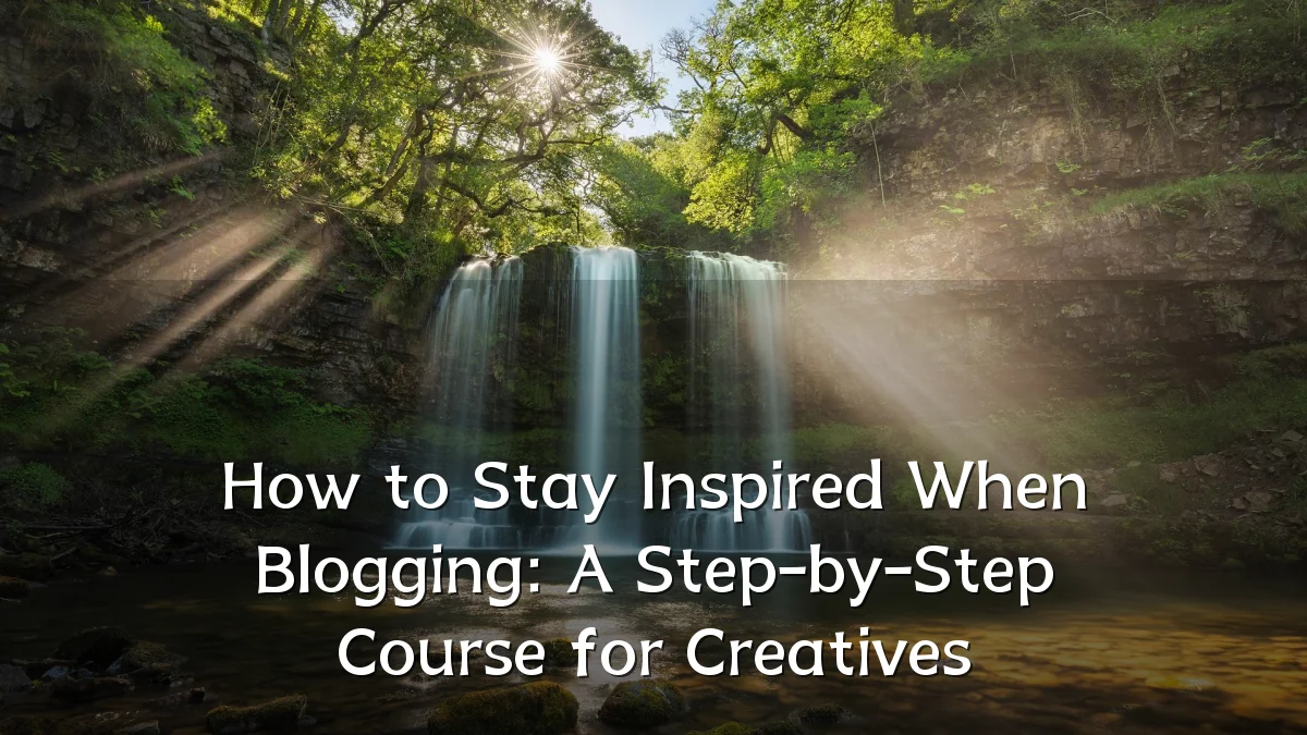 How to Stay Inspired When Blogging: A Step-by-Step Course for Creatives