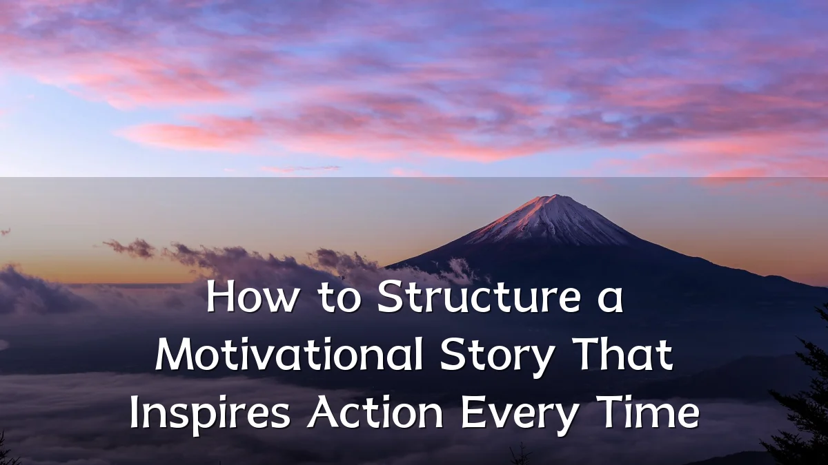 How to Structure a Motivational Story That Inspires Action Every Time