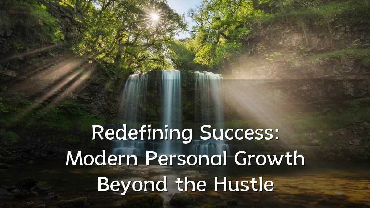 Redefining Success: Modern Personal Growth Beyond the Hustle