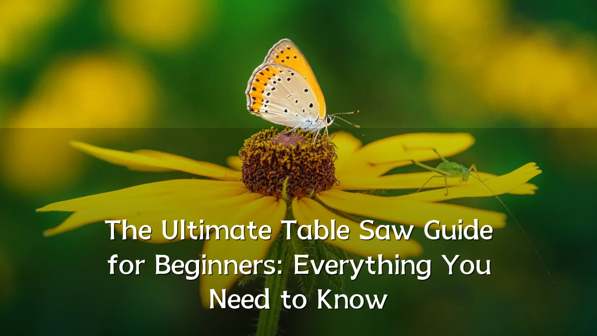 The Ultimate Table Saw Guide for Beginners: Everything You Need to Know