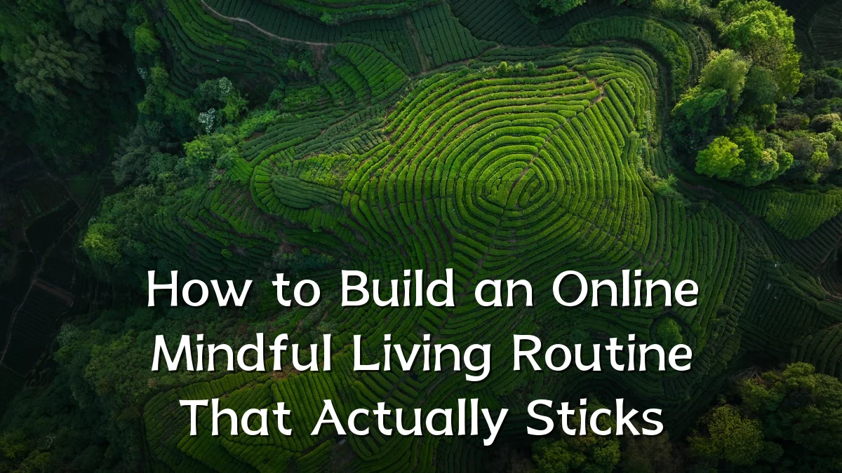 How to Build an Online Mindful Living Routine That Actually Sticks