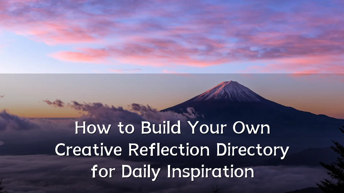 How to Build Your Own Creative Reflection Directory for Daily Inspiration