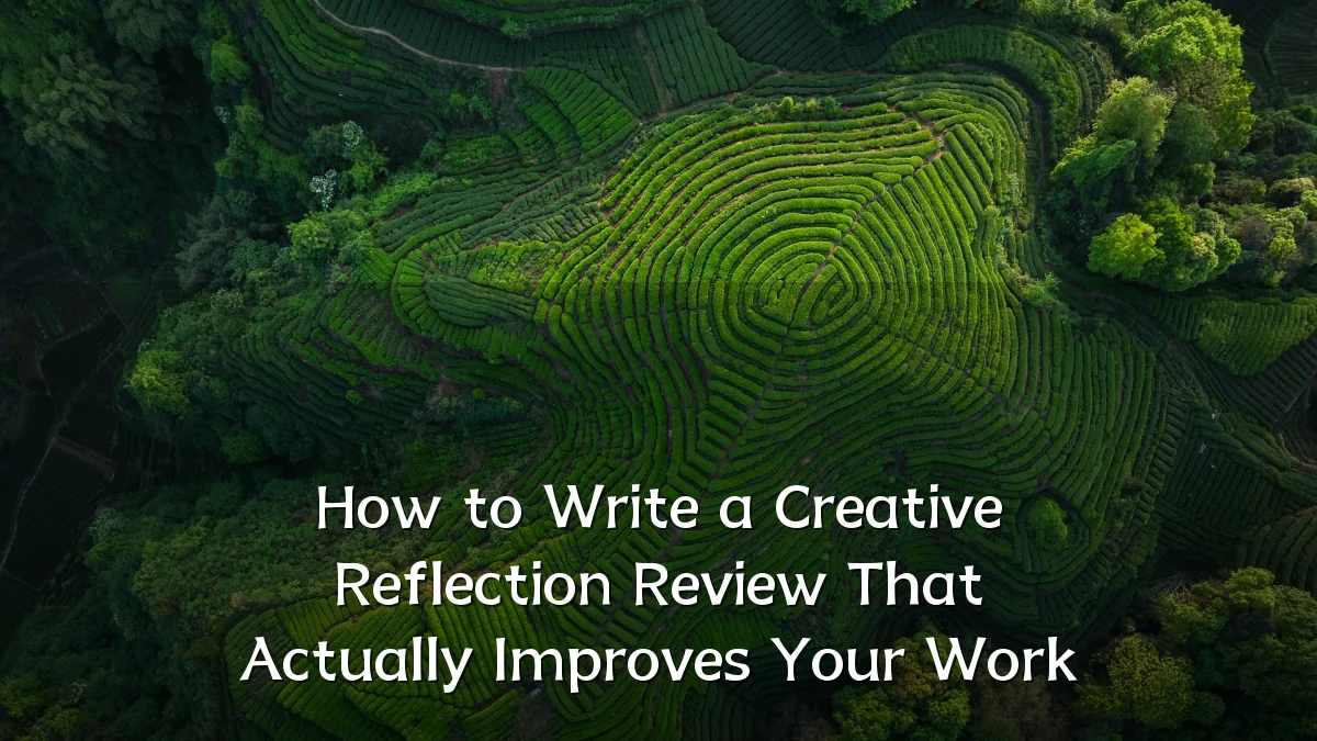 How to Write a Creative Reflection Review That Actually Improves Your Work