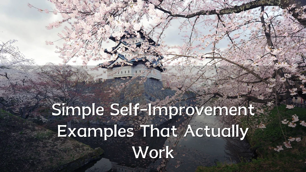 Simple Self-Improvement Examples That Actually Work